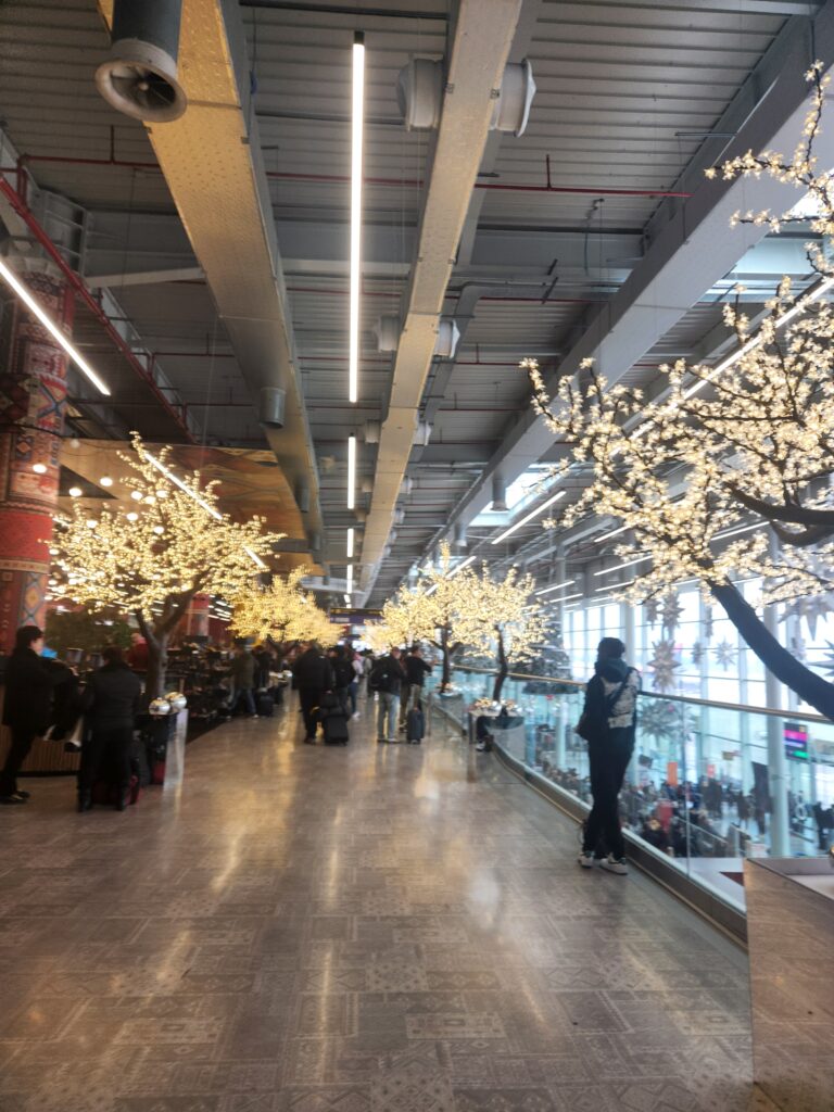 קישוטים חג מולד ושנה חדשה שדה התעופה בטירנה